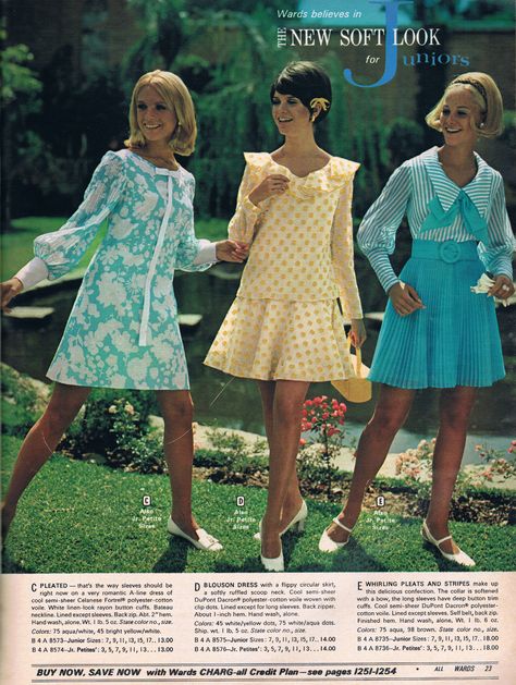 Wards 1970 Junior dresses 1970’s Dresses, 1960 Teenage Fashion, 1970s Long Sleeve Dresses For Spring, 1971 Teen Dress, 1970s Retro Print Spring Dress, 1970 Fashion, 70s Vintage Fashion, 1970's Fashion, Fashion 1970s