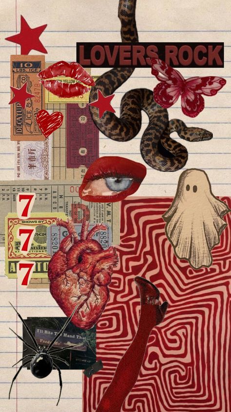 #redaesthetic #red #loversrock #tvgirl #aesthetic #collage #journaling #snake #ghost ✨777✨ Tv Girls, Aesthetic Collage, Red Aesthetic, Create Collage, Creative Play, Ghost, Collage, Red