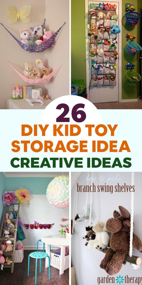 Explore a variety of DIY kid toy storage solutions for an organized and clutter-free play area! Repurpose old crates or baskets to make a colorful toy bin organizer, adding a playful touch to the room. Create a whimsical stuffed animal hammock with fabric and hooks in a corner to store plush toys decoratively. Build a Lego storage table with compartments for easy sorting, encouraging endless building adventures. These creative ideas will not only inspire your child's creativity but also enhance Storage Box For Books, Toy House Storage Ideas, Stuffed Toys Storage, What To Do With Shoe Boxes, Plush Storage Ideas, Stuffie Storage Ideas, Teddy Storage Ideas, Ways To Store Stuffed Animals, Cheap Toy Storage Ideas