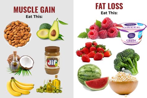 You need choose your food wisely if you want to gain muscle or want to lose your fat. Prep Snacks, Food To Gain Muscle, Fitness Foods, Tanya Burr, Brooks Koepka, Phil Mickelson, Fat Loss Foods, Celery Juice, Belly Fat Diet