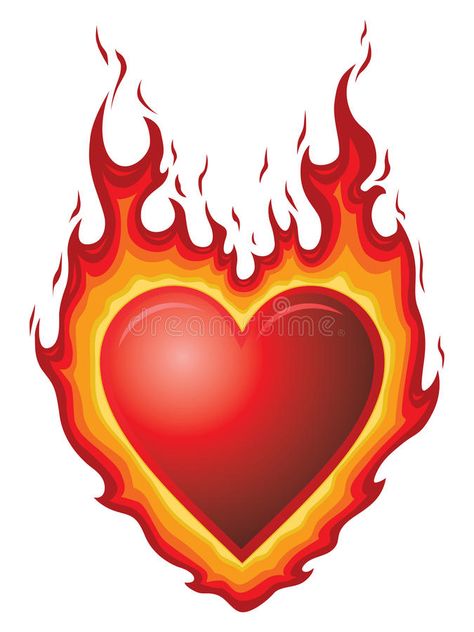 Burn Illustration, Passion Illustration, Heart Burn, Flaming Heart, Bull Tattoos, Heart Clipart, Iphone Stickers, Gothic Wallpaper, Valentine Cards Handmade