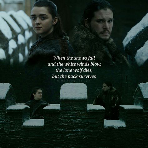 Jonrya· [arya stark and jon snow] Arya Stark And Jon Snow, Throne Quotes, Arya Stark Tattoo, Jon Snow Quotes, Arya Stark Wallpaper, Arya Stark Quotes, Arya Stark Aesthetic, Arya Stark Art, Jon And Arya