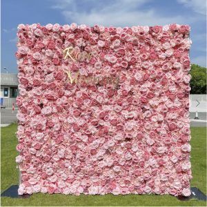 White Wall Flowers, Curtain Flower, Roll Up Curtains, Artificial Flower Wall, 3d Fabric, Flower Walls, Flower Wall Wedding, Hidden Garden, Glam Photoshoot