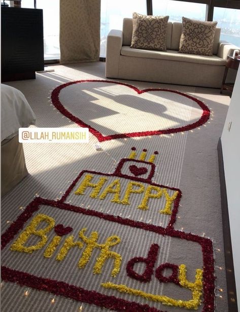 Husband Birthday Decorations, Birthday Surprise For Husband, Romantic Room Surprise, Unique Romantic Gifts, Romantic Room Decoration, Surprise Birthday Decorations, Birthday Decorations At Home, Happy Birthday Decor, Birthday Room Decorations