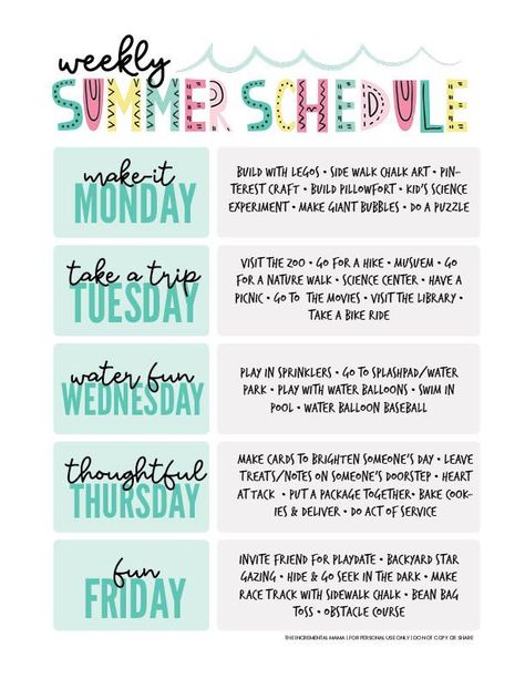 Not sure what to do with your kids daily this summer? Get the tips and tools you need to create the best daily summer schedule for your kids, including blank daily schedule templates, summer activity ideas, and a blank weekly summer activity plan. Grab the free printable summer schedule templates and make it an amazing summer. Visual Summer Schedule For Kids, Weekly Summer Schedule, Summer Schedule For Kids Daily, At Home Summer Camp Schedule, Summer Weekly Themes For Kids, Summer Schedule For Kids Working Mom, Summer Kids Schedule Daily Routines, Summer Rules For Kids Free Printable, Teen Summer Schedule Daily Routines