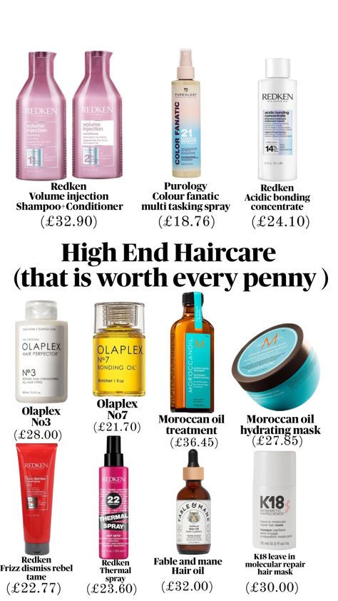 High end haircare faves #haircare #highend #expensive #hair Expensive Hair, Healthy Hair Routine, Long Hair Tips, Oil For Dry Skin, Beauty Routine Tips, Hair Advice, Volumizing Shampoo, Body Care Routine, Hair Maintenance