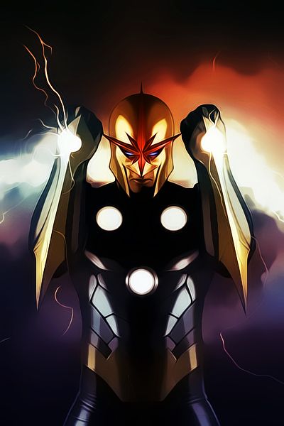 NOVA: Richard Rider - Team Affiliations: NOVA CORPS. & The Avengers Richard Rider, Multi Verse, Adi Granov, Marvel Nova, Bd Art, New Warriors, Marvel Artwork, Marvel Comics Wallpaper, Marvel Comic Character