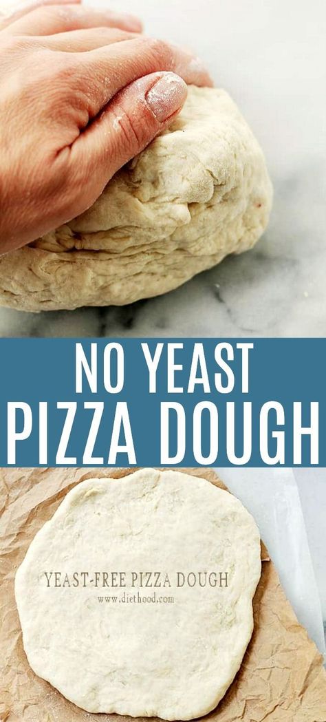 Recipe For Pizza Dough, Yeast Pizza Dough, Quick Pizza Dough, Recipe For Pizza, No Yeast Pizza Dough, Fast Pizza, Pizza Lasagna, Resep Pizza, Quick Pizza