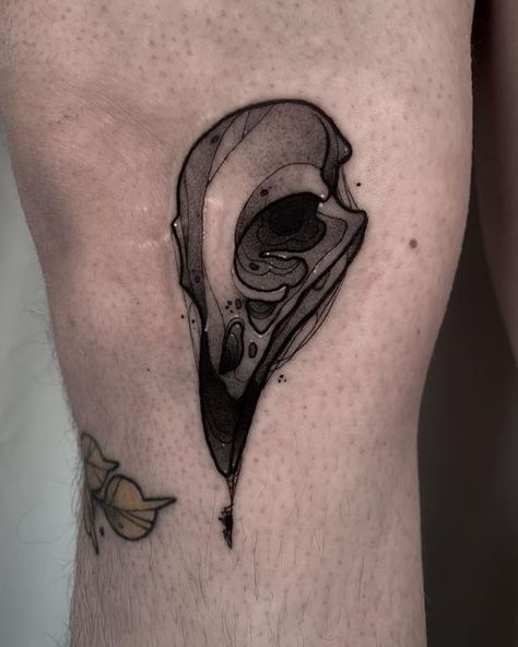 Animal Skull Drawing, Bird Skull Tattoo, Canada Tattoo, Cool Tattoo Drawings, L Tattoo, Raven Tattoo, Chest Piece Tattoos, Creepy Tattoos, Tattoo Apprentice