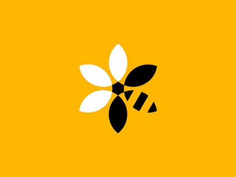 really wonderful mark. "BeeBank Development" for Greenpeace - designed by Studio Paradise, UK Logo Intelligent, Smart Logo, Logo Nature, Logo Personal, Nature Logo Design, Inspiration Logo Design, Clever Logo, Graphic Design Collection, Graphisches Design