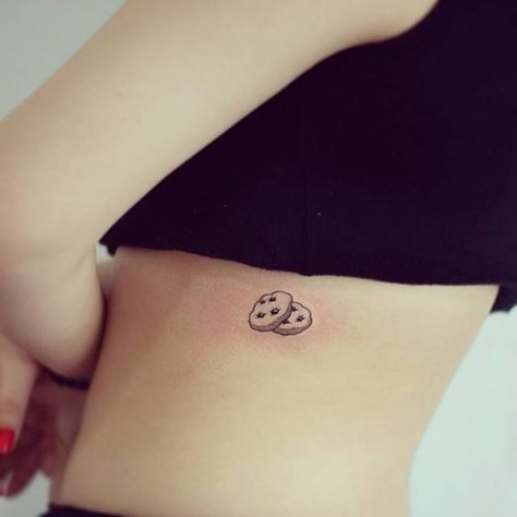 Baking Tattoo, Girl Side Tattoos, Minimalist Tattoo Meaning, Tiny Tattoos For Women, Typography Tattoo, French Tattoo, Food Tattoos, Minimalist Tattoos, Tattoo Designs And Meanings