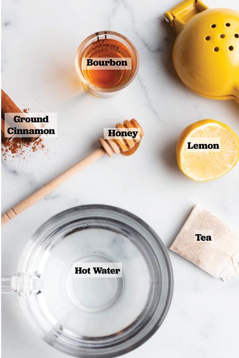 A hot toddy tea is the perfect comforting cocktail and winter night drink. The soothing powers of tea, lemon, and cinnamon finished off with a strong bourbon. It's a great drink to help fight off any cold symptoms while also enjoying your favorite whiskey.