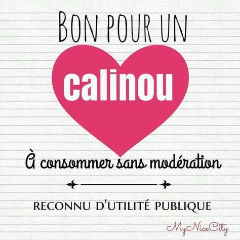 Bon pour un Calinou À consommer sans modération #calins design bon coeur calin drole amitie amour Free Hugs, French Words, St Valentin, Love Yourself Quotes, Cute Love Quotes, Positive Attitude, Love Messages, Soulmate, Best Quotes