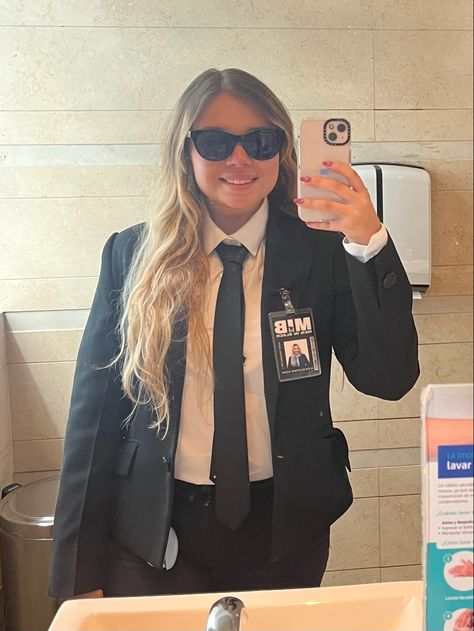 Halloween Detective Costume, Halloween Costumes Detective, Mib Agent Costume, Secret Agents Costume, Women Men In Black Costume, Secret Agent Halloween Costume, Men In Black Women Costume, Fbi Costume Woman, Detective Costume Women