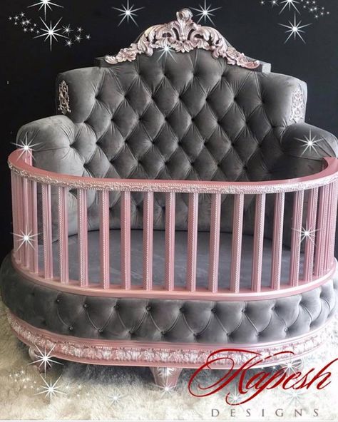 Our “Pretty Princess “ Crib was made for a special Unicorn 🦄 Princess Room ..The color is Amazing with a special hint of Sliver Leaf 🥰🥰 ..… Kids Room Paint Colors, Princess Crib, Kids Room Desk, Girl Nursery Pink, Nursing Room, Small Kids Room, Cool Kids Rooms, Stamp Of Approval, Colorful Kids Room