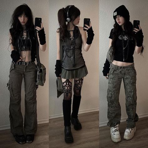 Grunge Fits, 일본 패션, Moda Paris, New Rock, Tokyo Fashion, Alt Fashion, Swaggy Outfits, Alternative Outfits, Goth Outfits