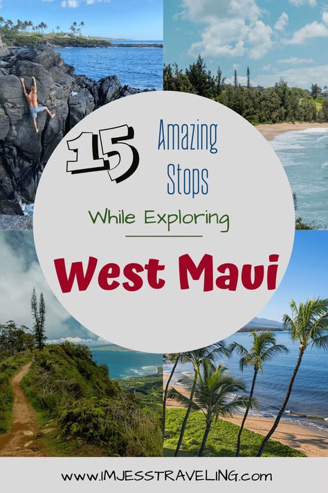 Exploring West Maui: 15 Amazing Stops Maui Cliff Jumping, Maui Honeymoon, Maui Itinerary, Maui Wowie, Maui Activities, Hawaii Itinerary, Maui Hawaii Vacation, Kaanapali Beach, Cliff Jumping