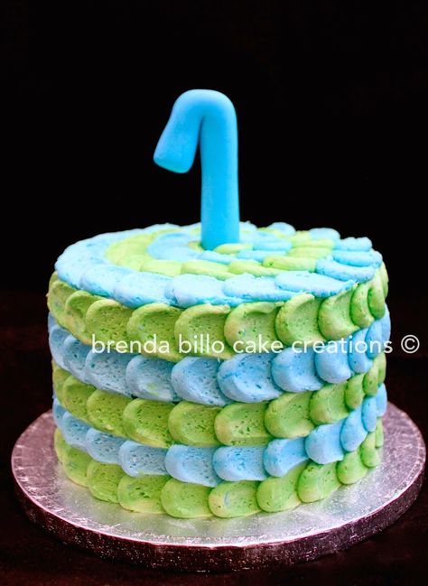 Brenda Billo Cake Creations: blue and green turns 1 Blue And Green Smash Cake, Blue And Green Cake Birthday, Blue And Green Cake Ideas, Blue And Green Cake, Green Birthday Cakes, Green Cupcakes, Smash Cakes, Smash Cake Boy, Twins Birthday