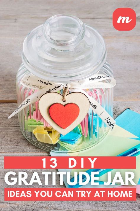 Gratitude Jar Ideas, Gratitude Jars, Encouragement Jar, Gratitude Crafts, Blessings Jar, Prayer Jar, Family Gratitude, Gratitude Notes, Gratitude Jar