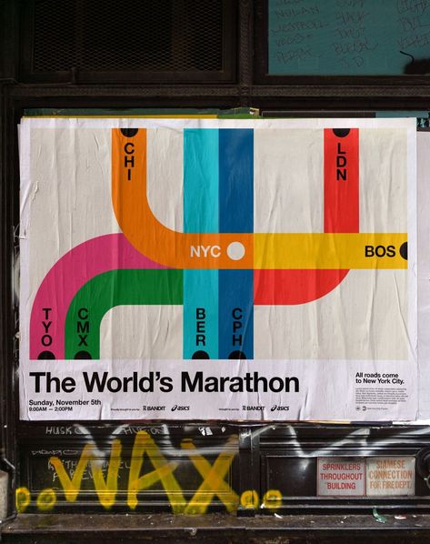 Set of Vignelli-inspired posters and stickers by @viewsourcestudio for the 2023 NYC Marathon ———————————————————— Submit your work ➡️ Link… | Instagram Marathon Design Graphics, Vintage Event Poster, Marathon Posters Ideas, Marathon Branding, Career Poster, Marathon Design, Marathon Poster, Fundraising Poster, Marathon Logo