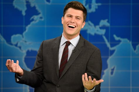 Colin Jost Says He's Undecided About His Future on <i>SNL</i> as He Breaks Down the 'Joy of the Job' Ovulation Week, Michael Che, Snl Cast, Colin Jost, Weekend Update, Chris Rock, Friends Laughing, Richard Gere, Funny Tattoos