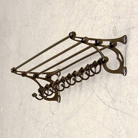 Luggage Rack Hotel, Vintage Style Bathroom, Hat Shelf, Towel Bar Bathroom, Kitchens Design, Towel Shelf, Modern Entrance, Wall Mount Rack, Boot Room