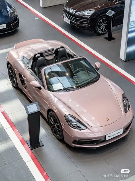 Porshe Pink Car, Pink Porshe Aesthetic, Light Pink Sports Cars, Pink Porsche 992 Targa Sakura, Pink Convertible Porsche, Porsche 992 Targa Sakura, Porsche 911gt3 Pink, Porshe Car Aesthetic, Pink Porche