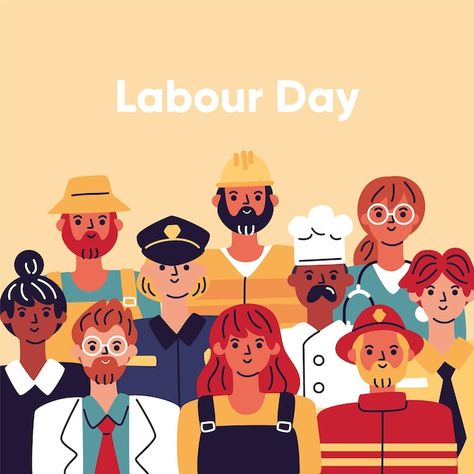 Hand drawn labour day illustration | Free Vector #Freepik #freevector #labor-day #international-day #labours-day #labour Labor Day Usa, International Workers Day, Workers Day, Illustration Story, Day Illustration, Isometric Design, Grafic Design, Happy Labor Day, Hand Drawn Flowers