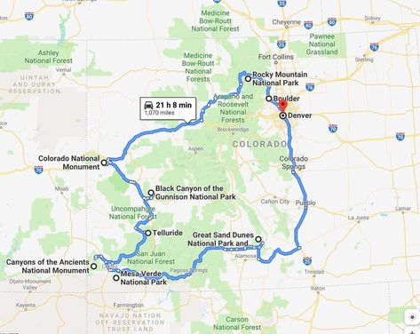 Colorado Road Trip: The Bucket-List Itinerary - Follow Me Away Colorado Road Trip Map, Colorado Road Trip Itinerary, Colorado Road Trip, Trip To Colorado, Colorado National Parks, Gunnison National Park, Colorado National Monument, Colorado Map, Road Trip To Colorado