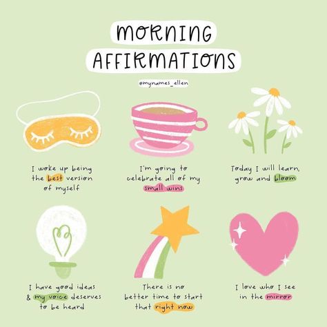 Positive Mentality, Positive Aesthetic, Tenk Positivt, Image Positive, Ayat Quran, Self Care Bullet Journal, Vie Motivation, Morning Affirmations, Self Love Affirmations