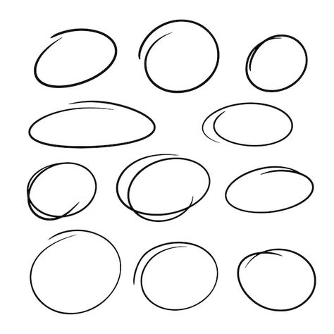 Vector highlight oval marker frames set ... | Premium Vector #Freepik #vector #circle-sketch #circle-drawing #drawn-circle #scribble-circle Bubble Diagram, Circle Diagram, Party Outfit Men, Circle Drawing, Frame Set, Vector Photo, Premium Vector, Graphic Resources, Markers