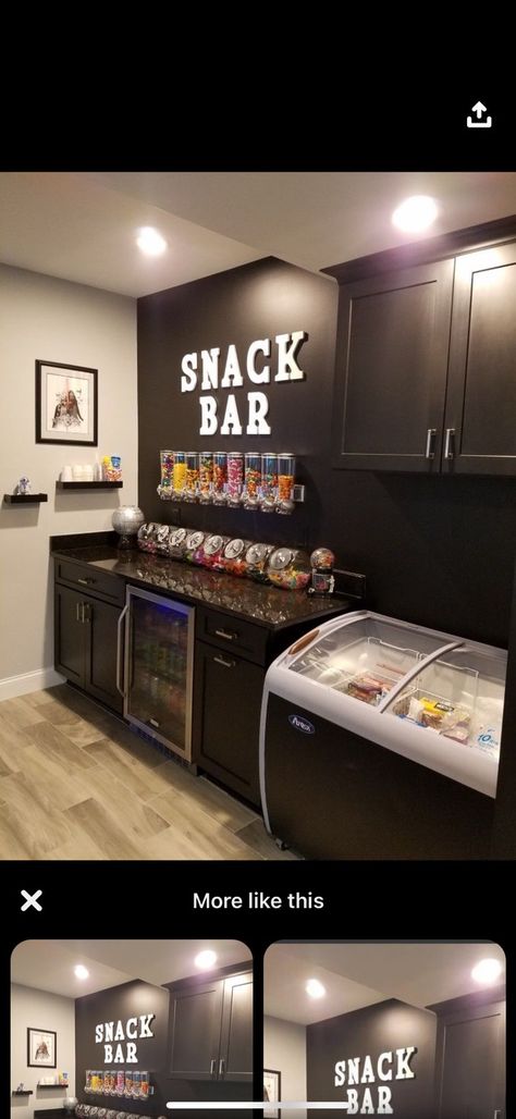 Gym Snack Bar, Gym Snacks, Reception Areas, Snack Bar, Bars Recipes, Home Gym, Home Theater, Theater, Gym