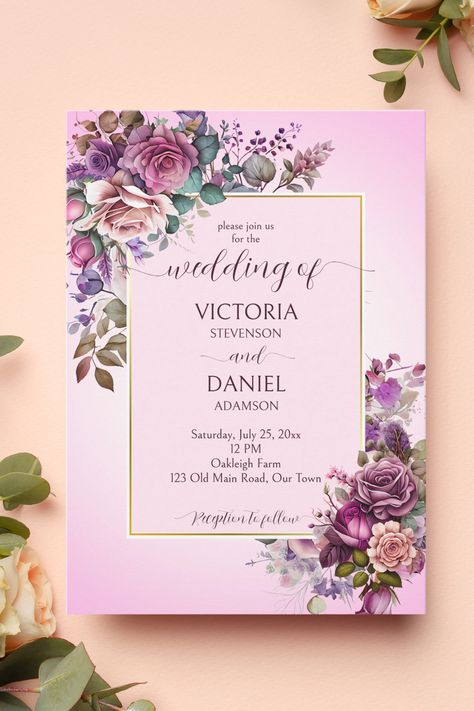 Wedding invitation card