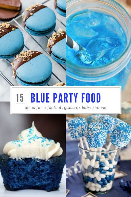 do it yourself divas: 15 Blue Football Game Party Food Ideas. Blue food. Blue baby shower food ideas. Blue appetizers for BYU football game verses Utah game. Blue Party Food Board, Blue Party Appetizers, Blue Party Snack Ideas, Blue Dips Food, Easy Blue Desserts, Color Themed Party Food Blue, Blue Themed Dessert Table, Baby Boy Shower Appetizers, Blue Dessert Board