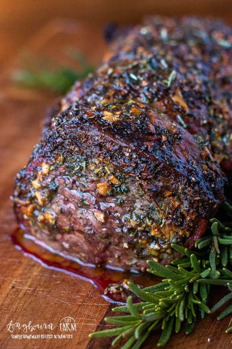 Garlic & Herb Beef Tenderloin Recipe • Longbourn Farm Perfect Beef Tenderloin, Beef Tenderloin Roast Recipes, Beef Tenderloin Recipe, Whole Beef Tenderloin, Beef Tenderloin Recipes, Beef Tenderloin Roast, Tenderloin Roast, Tenderloin Recipe, Beef Roast