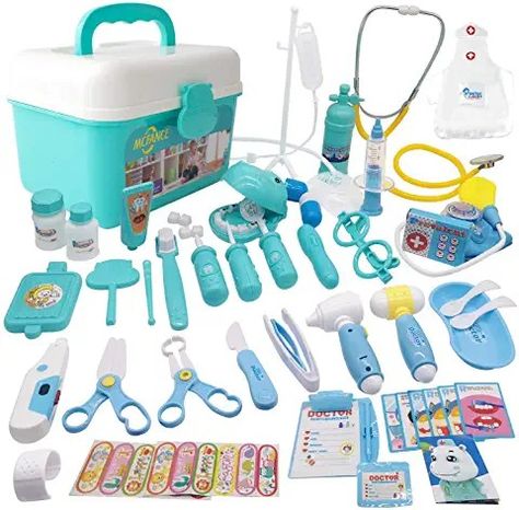 Kids Doctor Kit, Toy Doctor, Doctor Role Play, Doctor Play Set, Play Doctor, Kinesthetic Learning, Imagination Play, Zipper Flowers, Doctor For Kids