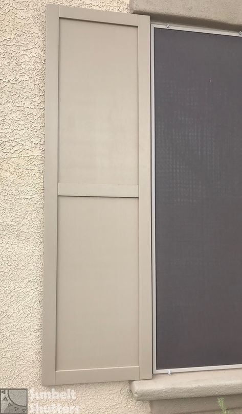 Our Extira Composite Flat Panel shutters are 1-1/4" thick and have 2-1/2" side stiles and 2-1/2" horizontal rails.  We can customize their sizes; just let us know your preferred dimensions.   Some refer to this style as a "Shaker Style" shutter or "Craftsman Style" exterior shutter. Flat Panel Exterior Shutters, Composite Shutters Exterior, Shaker Style Shutters Exterior, Shaker Shutters Exterior, Cottage Portico, Contemporary Shutters, Pallet Shutters, Shutter Styles, Modern Shutters