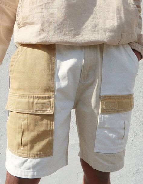 Utility Bermuda shorts - New - Bershka United Kingdom F Men, Kids Winter Fashion, Combat Pants, Mens Casual Dress Outfits, Fashion Photography Inspiration, Mens Pants Fashion, Summer Pants, Streetwear Men Outfits, Denim Design