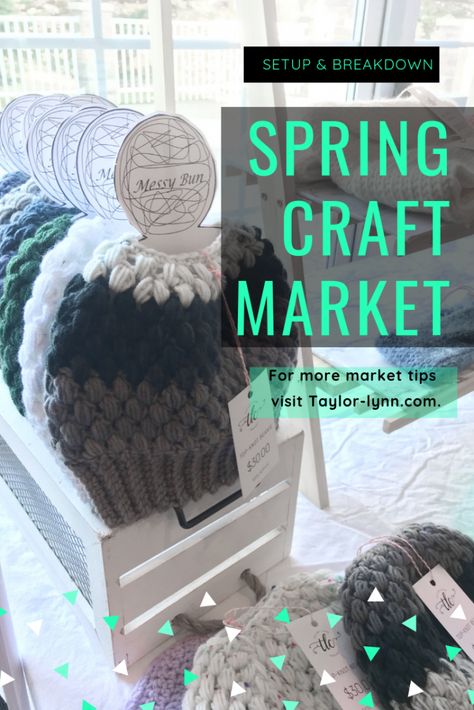 Spring Craft Market - The Market - Useful Crafts, Crochet Craft Fair, Craft Fair Booth Display, Craft Market Display, Spring Market, 달력 디자인, Craft Fairs Booth, Craft Market, Craft Booth Displays