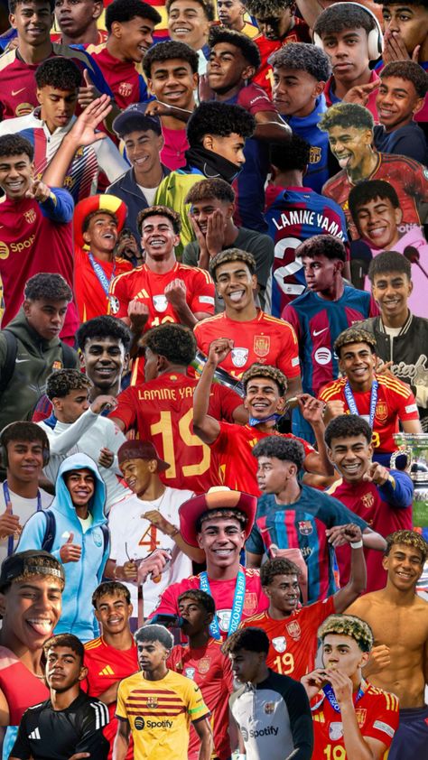 #lamineyamal #collage #wallpaper #barcelonafc #spainfc #fyp Collage Football, Ronaldo Junior, Football Boyfriend, Collage Wallpaper, Wallpaper Collage, Very Cute Dogs, Back To School Essentials, School Essentials, Fc Barcelona