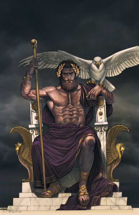 Rome Character Design, Zeus Art Greek Mythology, Greek Throne, Zeus Design, Zeus Art, Zeus Greek, Zeus Jupiter, Greece Mythology, العصور الوسطى