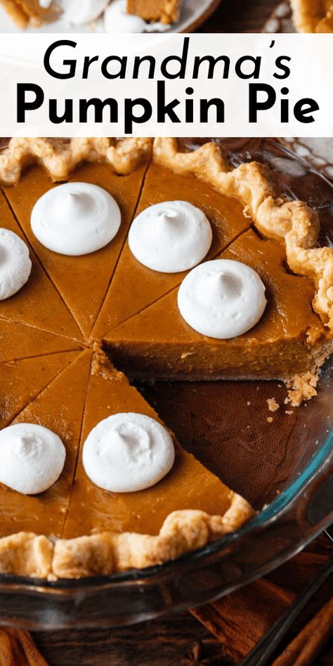 Say hello to the only pumpkin pie recipe you'll ever need! Make it with my irresistible homemade pie crust or with store-bought crust. Fair warning, once your family tries this pie, you'll be on pumpkin pie duty for family gatherings for years to come! Pumpkin Pie With Homemade Crust, Pumpkin Pie Crust Recipe Homemade, Homemade Pumpkin Pie With Real Pumpkin, Store Bought Pie Crust Recipes, Pumpkin Pie Crust Recipe, Homemade Pumpkin Pie Recipe, Fall Pies Recipes, Pumpkin Pie Crust, Classic Pumpkin Pie Recipe