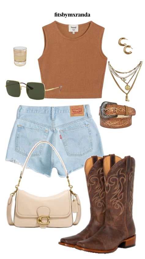 NASHVILLE OOTD #outfitinspo #nashville #countryaesthetic Country Bar Outfit, Tennessee Outfits, Nashville Outfit, Bar Outfits, Cowgirl Style Outfits, Concert Outfit Summer, Looks Country, Nashville Outfits, Western Style Outfits