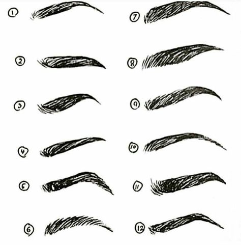 Makeup Artist ^^ | https://pinterest.com/makeupartist4ever/ Eyebrow Types Manga Eyebrows, Eyebrows Drawing, Manga Makeup, Draw Eyebrows, Picture Tips, Makeup Eyebrows, Drawing Manga, Drawing Tutorial Face, How To Draw Eyebrows