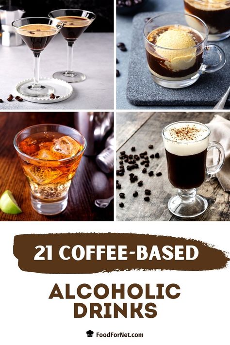 These coffee-based alcoholic drinks will be a delight for coffee lovers. See here how the coffee flavor is beautifully mixed with liquors to create such amazing cocktail drinks. #coffee #spirits #cocktails #liquor #drinks #alcoholicdrinks Coffee Liquor, Raspberry Coffee, Irish Cream Liqueur, Liquor Drinks, Drinks Coffee, Rum Drinks, Cocktail Desserts, Coffee Cocktails, Irish Coffee