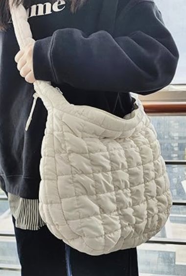 Quilted Tote Bag for Women Puffer Bag Lightweight Padding Shoulder Bag Hobo Bag Satchel Handbag Cloud Bag with Zip 2023 Puffer Bag, Cloud Bag, Quilted Tote Bags, Quilted Totes, Satchel Handbags, Hobo Bag, Puffer, Satchel, Shoulder Bag