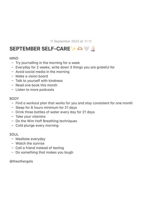 morning affirmations aesthetic, journal prompts, good intentions, journalling, mind, body, soul, self care, september selfcare Intention Journal Ideas, Mind Body Soul Self Care, September Intentions, September Self Care, September Motivation, Self Care September, September Affirmations, September Journal Prompts, September Journal