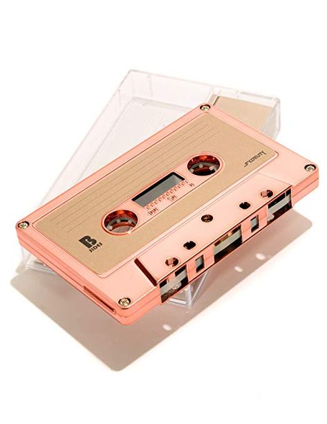 AmazonSmile: IMIXID/FYDELITY Blank C-60 Normal Bias Audio Cassette Tape 60 Minutes | 10 Pack | Rose Gold Chrome Mixed Tape: Home Audio & Theater Cassette Tape Unraveled, Sticker Moodboard, Promotion Card, Rose Gold Chrome, Audio Tape, Audio Cassette Tapes, Old Pink, Gold Stickers, Tape Recorder