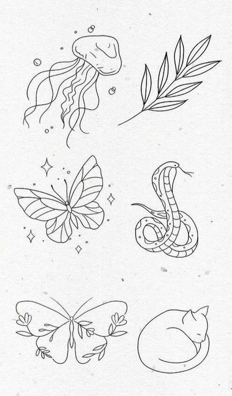 Fineline Tattoo Flash Sheet, Small Simple Line Work Tattoo, Beginner Tattoo Flash Sheet, Fine Line Tattoo Practice, Tiny Tattoo Flash Sheet Simple, Tattoos To Practice On Fake Skin, Line Work Flash Sheets, Cute Flash Tattoos Women, Line Practice Tattoo