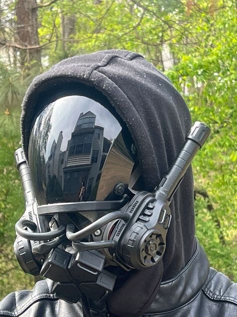 Scifi Gas Mask, Sci Fi Goggles, Mask Futuristic, Sci-fi Helmet, Cyberpunk Mask, Cyberpunk Helmet, Futuristic Helmet, Helmet Concept, Futuristic Armor